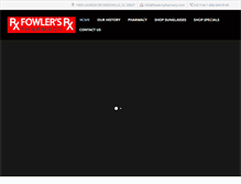 Tablet Screenshot of fowlerspharmacy.com